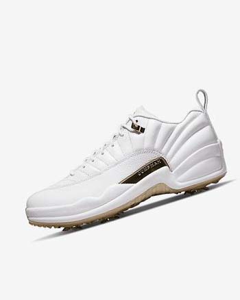 Nike Jordan XII G Blancos Metal Dorados Blancos | MX 2782